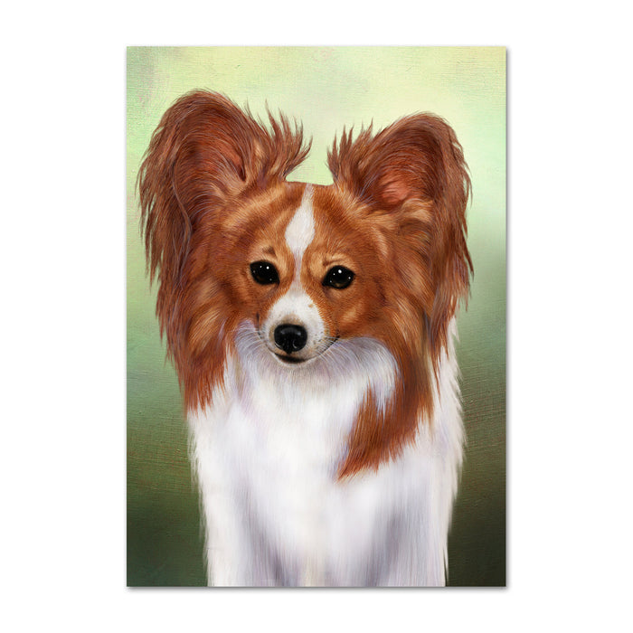 Papillon Dog Note Card by Tamara Burnett