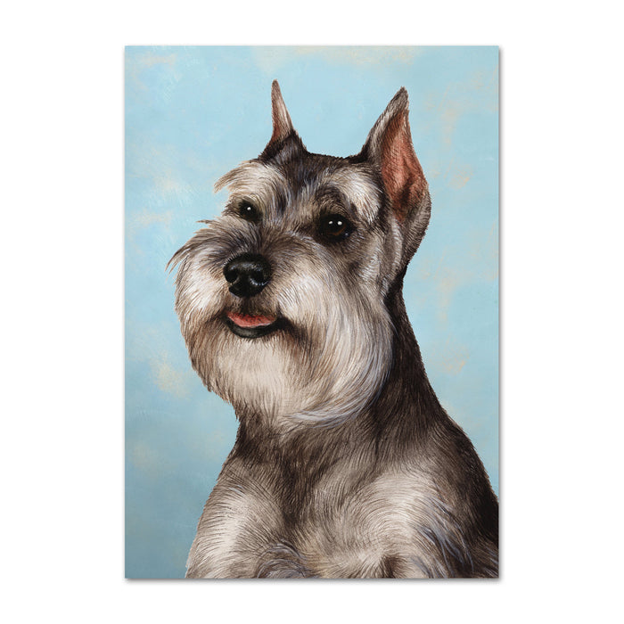 Schnauzer Dog Note Card by Tamara Burnett