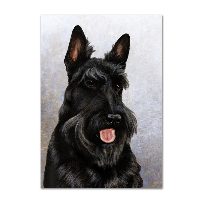 Scottish Terrier Dog Note Card by Tamara Burnett