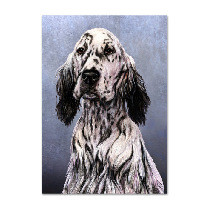 English Setter Dog Note Card by Tamara Burnett