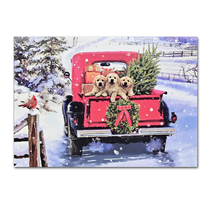 Bringing Home the Tree Holiday Cards