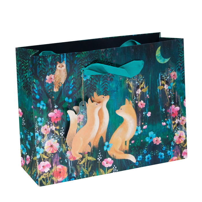 Fox Moonlit Meadow Gift Bag - Landscape