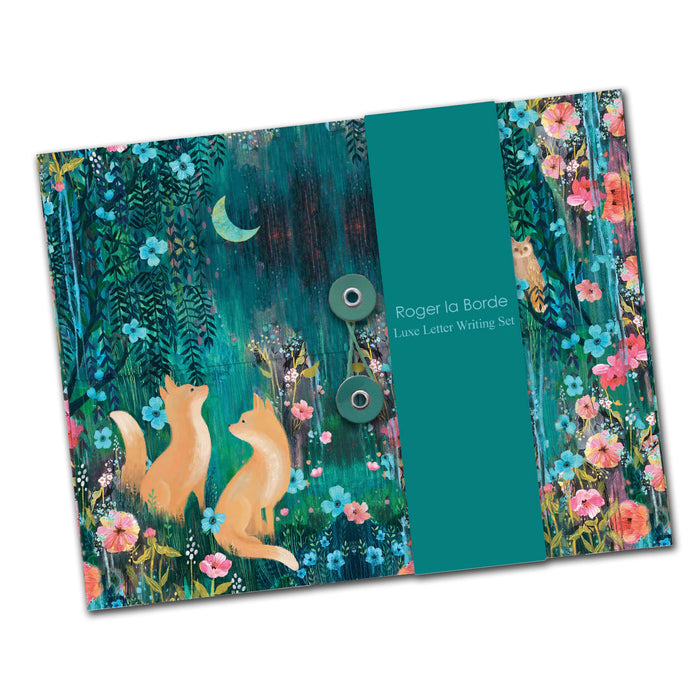 Fox Moonlit Meadow Stationery Set