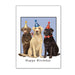 Party Labradors Birthday Card