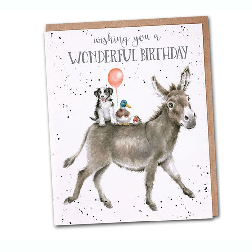Donkey Ride Birthday Card by Wrendale