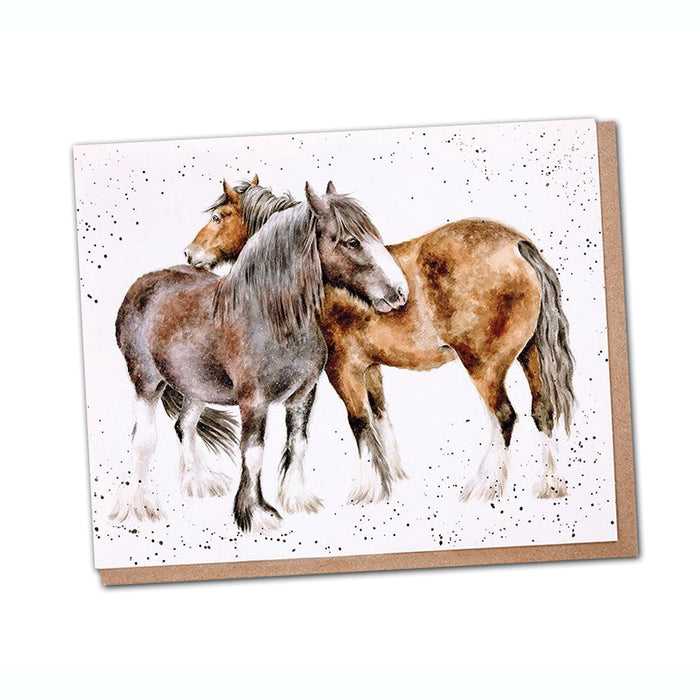 Side by Side Horse Note Card by Wrendale