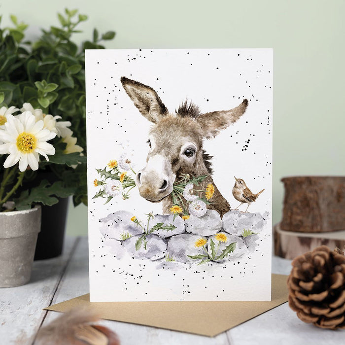 Fine and Dandy Donkey Card by Wrendale