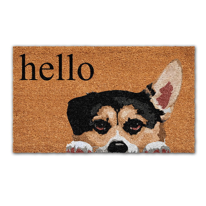 Corgi Dog Coir Doormat