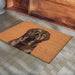 Chocolate Labrador Dog Coir Doormat