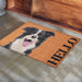 Border Collie Dog Coir Doormat