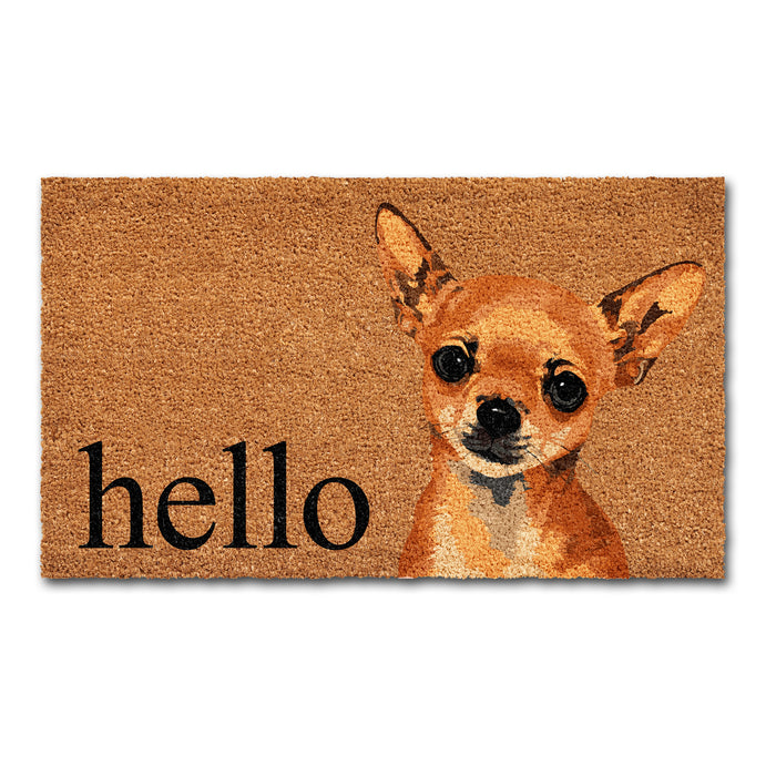 Chihuahua Dog Coir Doormat