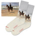 Equestrian Art Socks - Rider On the Beach by Max Liebermann - Women's Crew Socks