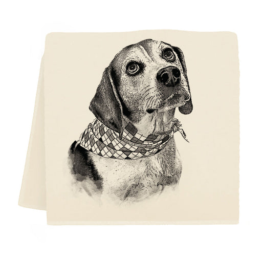 Beagle with Bandana Kitchen Towel by Eric & Christopher