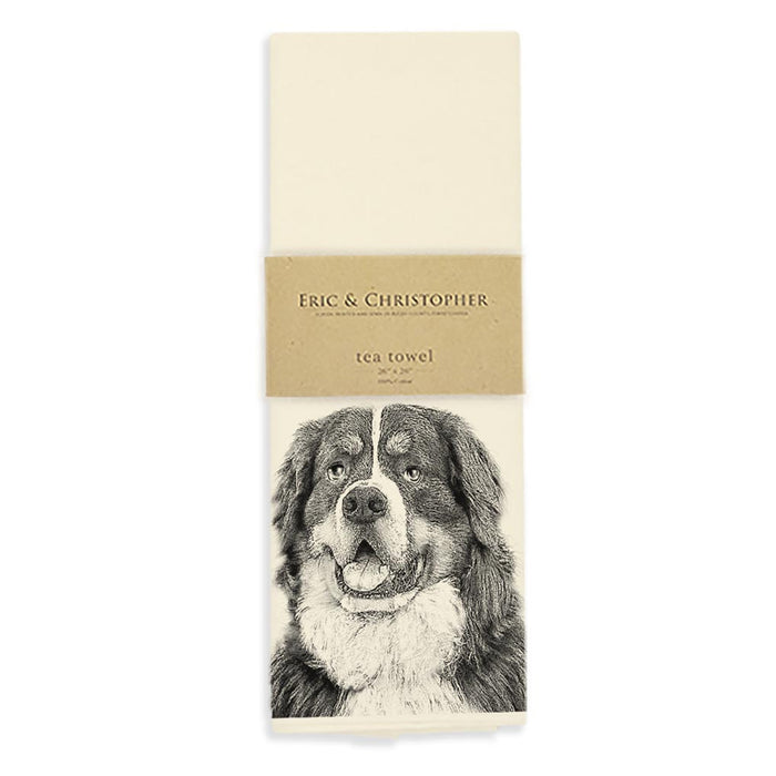 Bernese Mountain Dog Kitchen Towel by Eric & Christopher