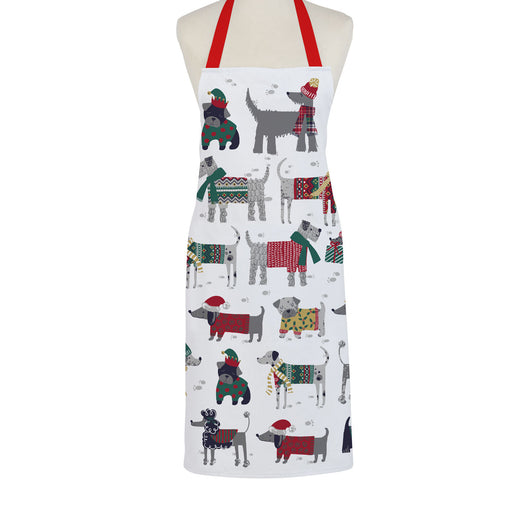 Snow Dogs Cotton Apron