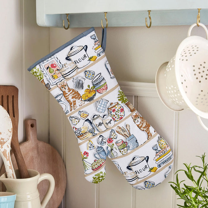 Pantry Cats Cotton Oven Mitt