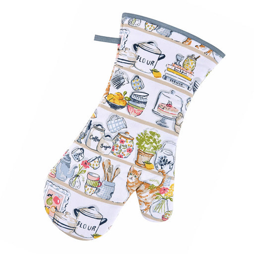 Pantry Cats Cotton Oven Mitt