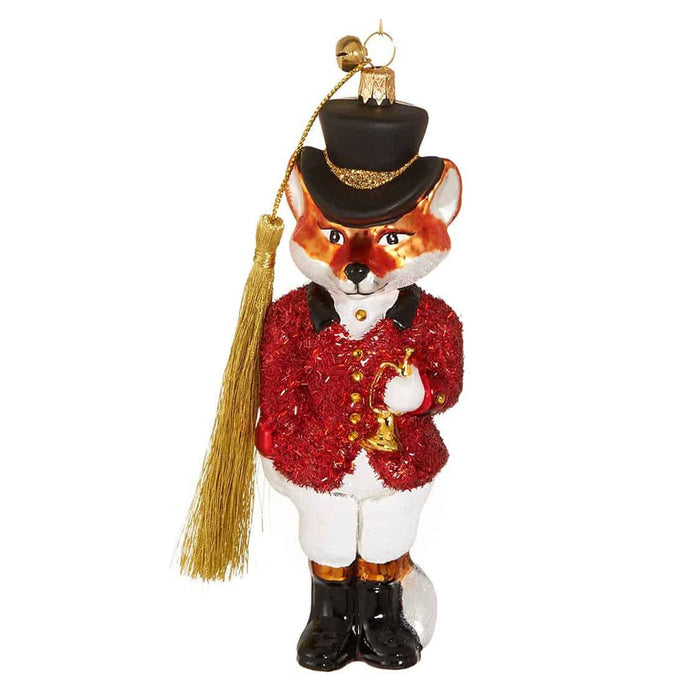 Fox Trot Hand-blown Glass Ornament