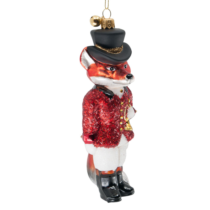 Fox Trot Hand-blown Glass Ornament