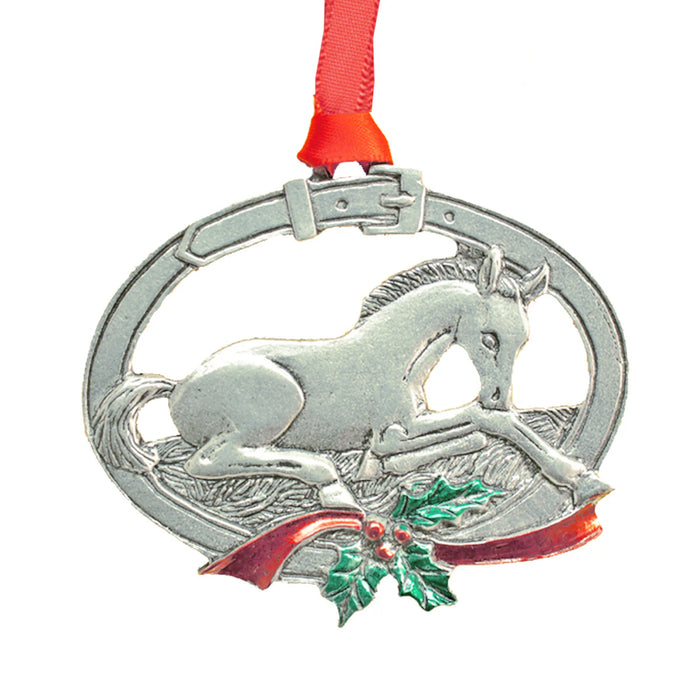 Christmas Foal Pewter Ornament