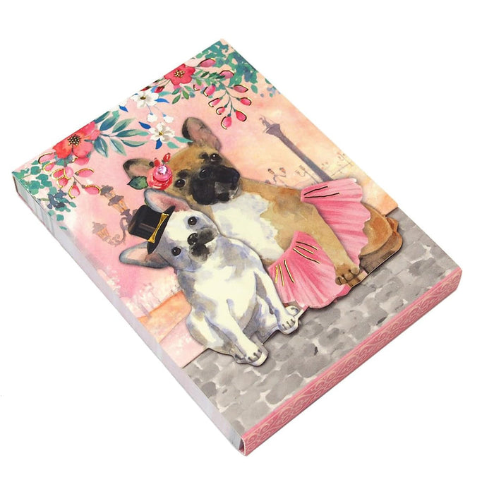 French Bulldog Couple Pocket Notepad