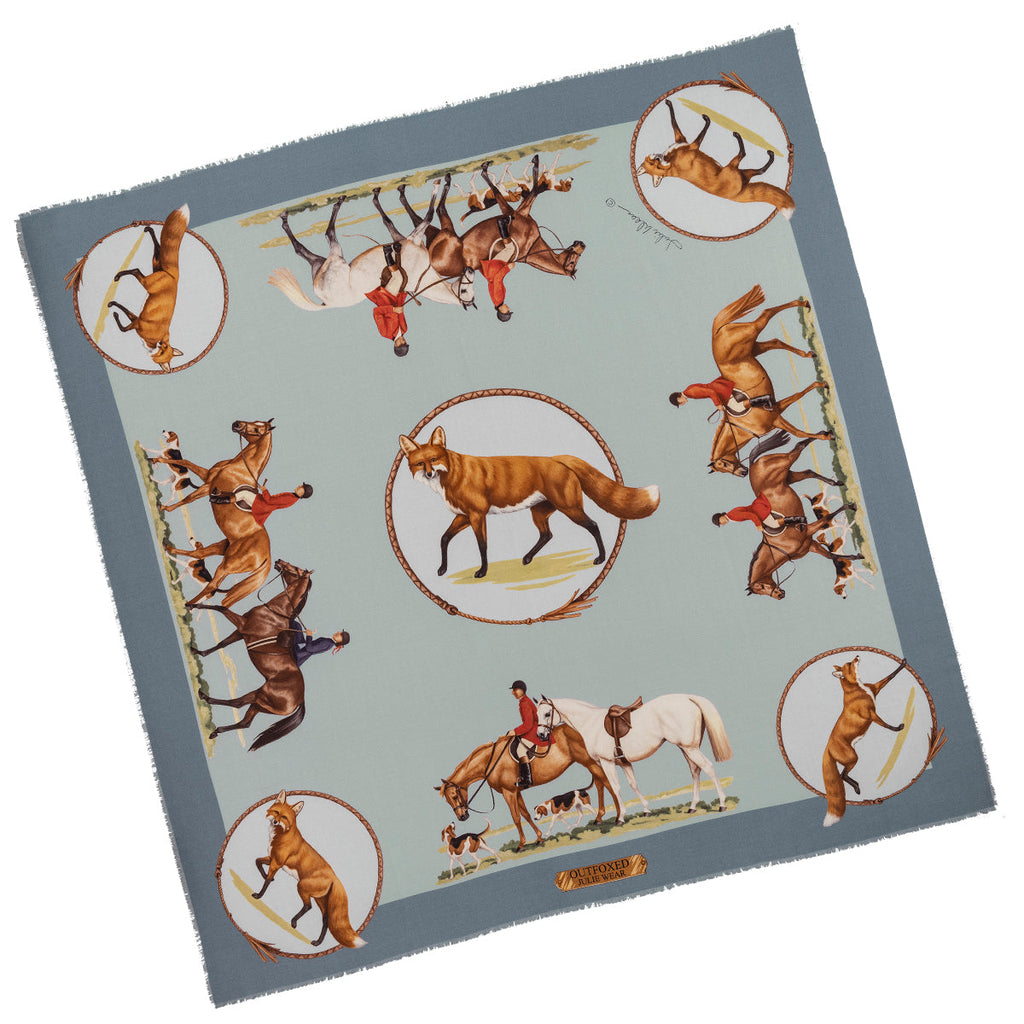 Julie Wear Outfoxed Equestrian Silk Scarf