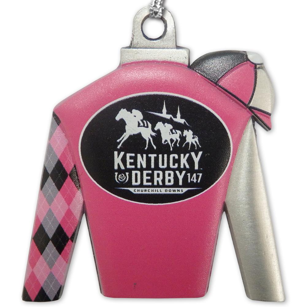Vintage Louisville Kentucky Derby Souvenir Keychain in Silver 
