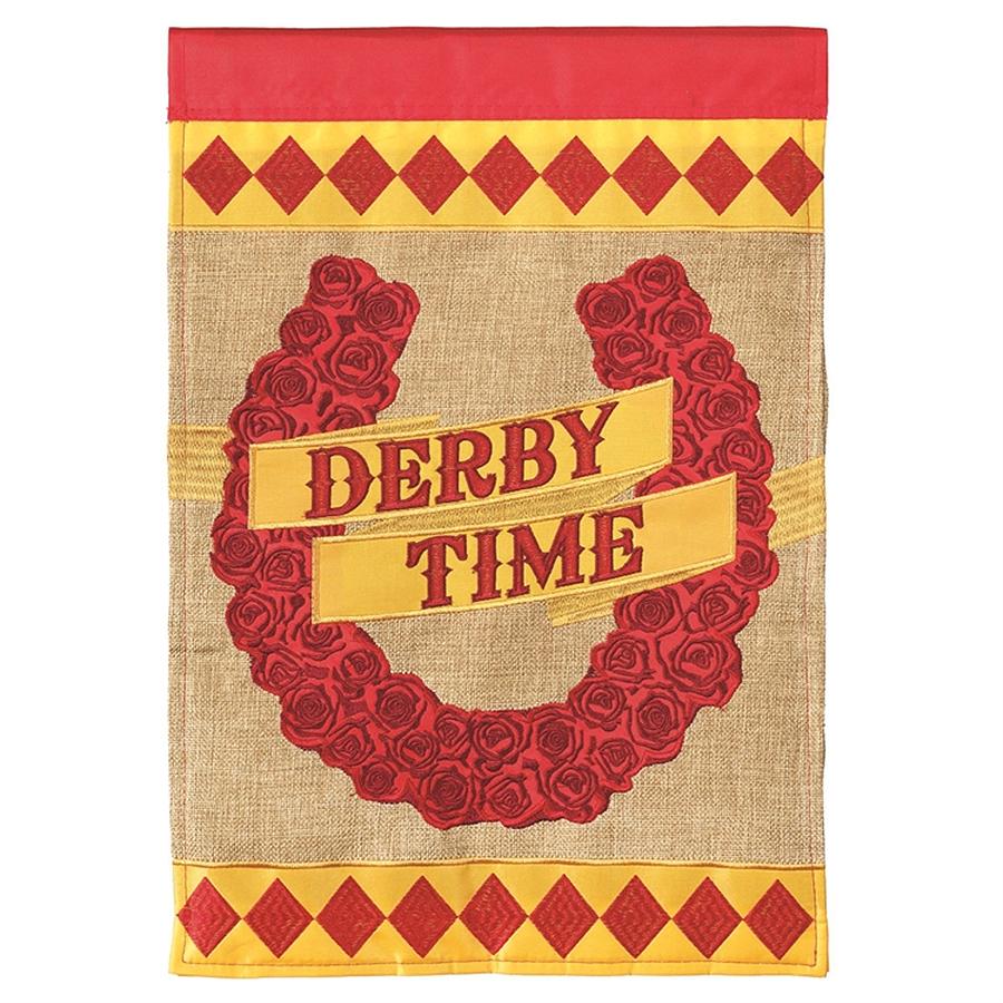 Red Roses Horseshoe Derby Flag - Large — Horse and Hound Gallery