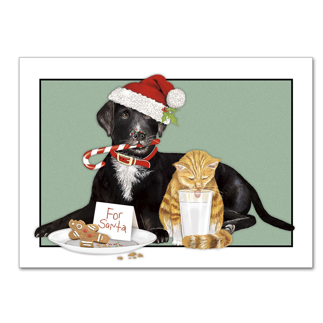 vintage christmas cards dogs